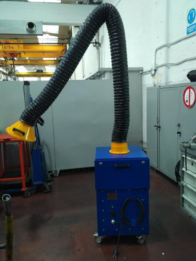 Laboratorio Beneficiario Aguanieve FILTROS PORTATILES PARA LA ASPIRACION DE HUMOS DE SOLDADURA Y POLVO | TCS |  Proyectos industriales de Aspiración y Filtración